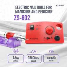 Manicure and pedicure machine 35000 rpm ZS-602, color red