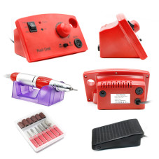 Manicure and pedicure machine 35000 rpm ZS-602, color red