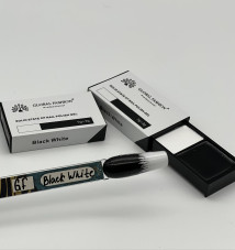 Гель краска Solid state nail polish gel  CP01 8гр, Black White
