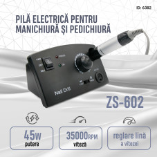 Pila Electrica ZS-602, 45W, 35000 rpm, Neagra