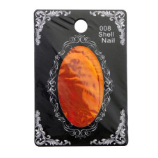Наклейки для ногтей битое стекло, оранжевый, 1 шт., Shell Nail