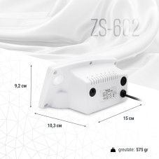 Pila Electrica de Unghii, ZS-602, 45W, 35000 RPM, alba