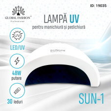Lampa LED/UV profesionala SUN ONE pentru manichiura, 48W, culoare alba
