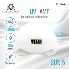 Nail lamp Led/uv 48W with display SUN5