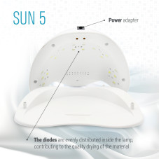 Nail lamp Led/uv 48W with display SUN5