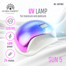 Led/Uv Sun 5 plus 48 W Nail Lamp, chameleon blue Led/Uv Sun 5 plus 48 W Nail Lamp, chameleon blue