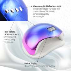 Led/Uv Sun 5 plus 48 W Nail Lamp, chameleon blue Led/Uv Sun 5 plus 48 W Nail Lamp, chameleon blue
