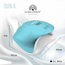 Лампа для сушки ногтей led/uv 54W Rainbow Sun X  blue