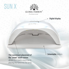 LED/uv 54W Rainbow Sun X silver nail drying lamp