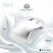 LED/uv 54W Rainbow Sun X silver nail drying lamp