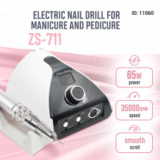 Manicure and pedicure machine 35000 rpm, ZS-711 white