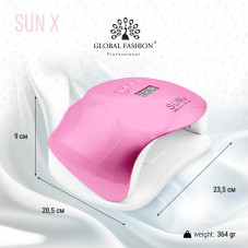 Nail drying lamp led/uv 54W Rainbow Sun X pink