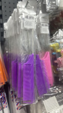 Расческа с металлическим хвостиком, фиолетовый цвет