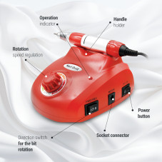 Manicure and pedicure machine 35000 rpm 45 watt ZS-603 red