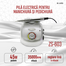 Freza electrica ZS-603 45W 35000 rpm - Argintie