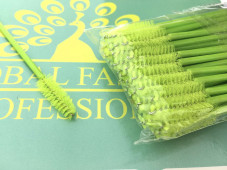 Straight screw-shaped brushes 50 pcs., light green