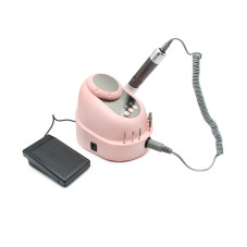 Аппарат для маникюра и педикюра 35000 об, 68w GF210, розовый с серым