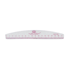 Pilă pentru unghii cu riglă, 120/150, pink, 1 buc