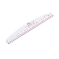 Pilă pentru unghii cu riglă, 120/150, pink, 1 buc