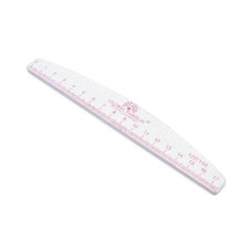 Pilă pentru unghii cu riglă, 120/150, pink, 1 buc