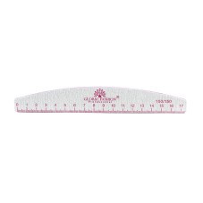 Pilă pentru unghii cu riglă, 150/150, pink, 1 buc