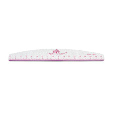Pilă pentru unghii cu riglă, 150/150, pink, 1 buc
