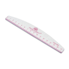 Pilă pentru unghii cu riglă, 150/150, pink, 1 buc