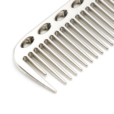 Comb long aluminum comb, silver