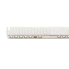 Short aluminum comb, silver