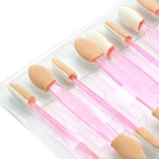Set 10 aplicatoare fard de pleoape, Global Fashion, culoare roz
