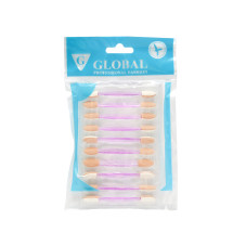 Set 10 aplicatoare pentru fard de pleoape, Global Fashion, culoare liliacie