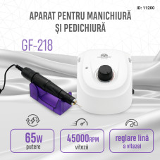 Freza electrica profesionala, GF-218, Global Fashion, 65W, 45000 rpm