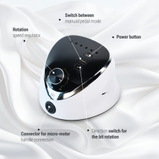 Manicure and pedicure machine 35000 RPM, 68W, M12 White