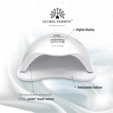 Nail lamp LED / UV 72W, silver, Global Fashion L-1100