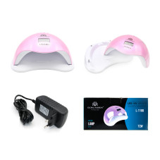 Nail lamp LED / UV 72W, pink, Global Fashion L-1100