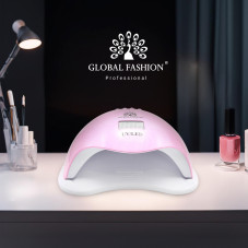 Nail lamp LED / UV 72W, pink, Global Fashion L-1100