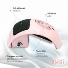 Manicure extractor 80W, BQ-607, color pink