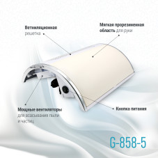 Вытяжка 858-5, на 3 вентилятора, 60 ватт