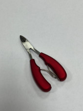 Кусачки для ногтей, красная ручка