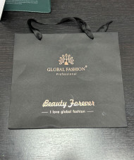 Бумажный пакет Global Fashion большой 29*26, black