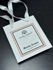 Бумажный пакет Global Fashion маленький 16*14 cm, white