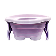 Foot bath, folding, color light purple