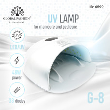 Ice/UV lamp for drying nail 48W Global Fashion G-8-White