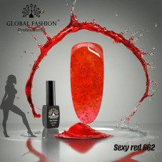 Гель лак Sexy Red, 8 мл Global Fashion 662 Гель лак Sexy Red, 8 мл