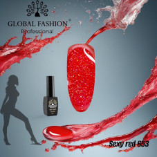 Гель лак Sexy Red, 8 мл Global Fashion 654