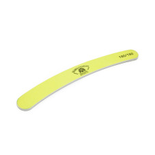 Pila pentru unghii Global Fashion, banana, galbena, granulatie 180/180