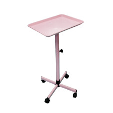 Trolley-table for beauty salons, pink