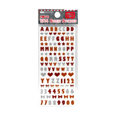 Abtibild decor unghii, Sweet Stickers, modele litere