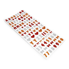 Abtibild decor unghii, Sweet Stickers, modele litere
