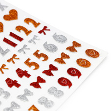 Abtibild decor unghii, Sweet Stickers, modele litere